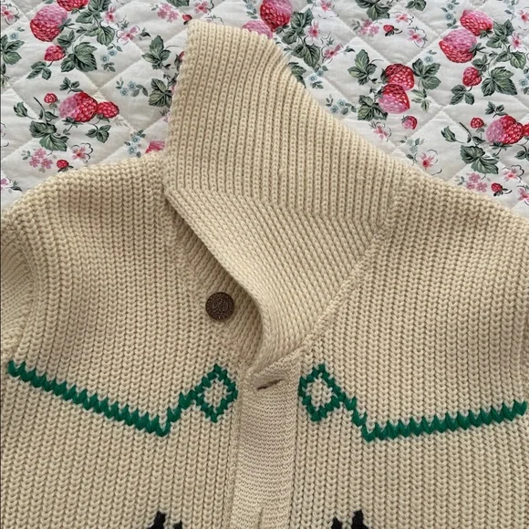 Beautiful Vintage Wool Cardigan Sweater with Horse Detail - Picture 12 of 12
